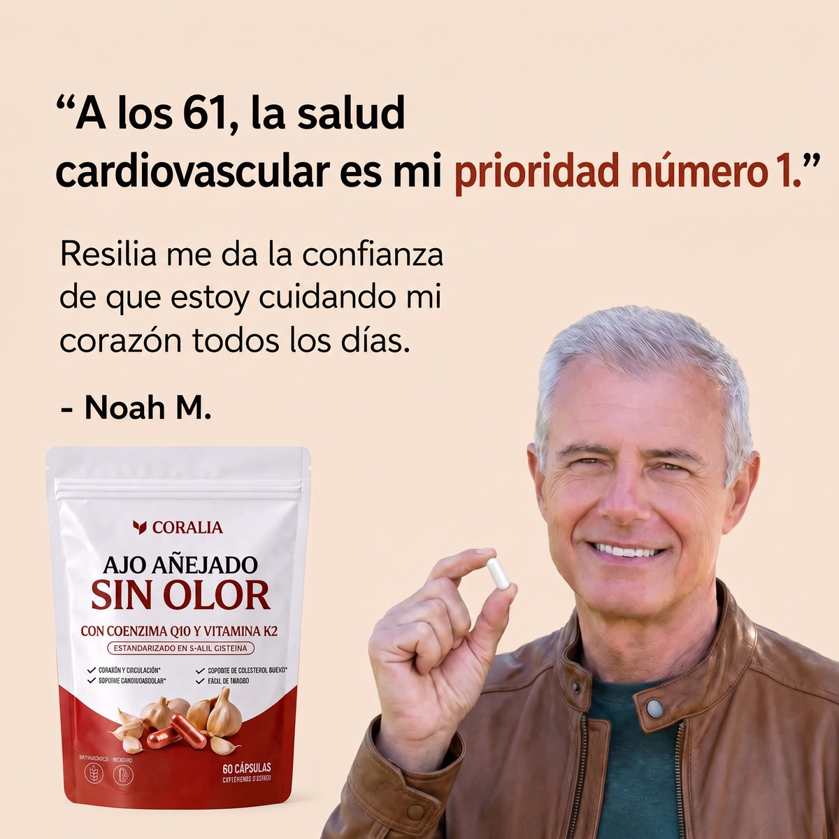 Ajo añejado sin olor