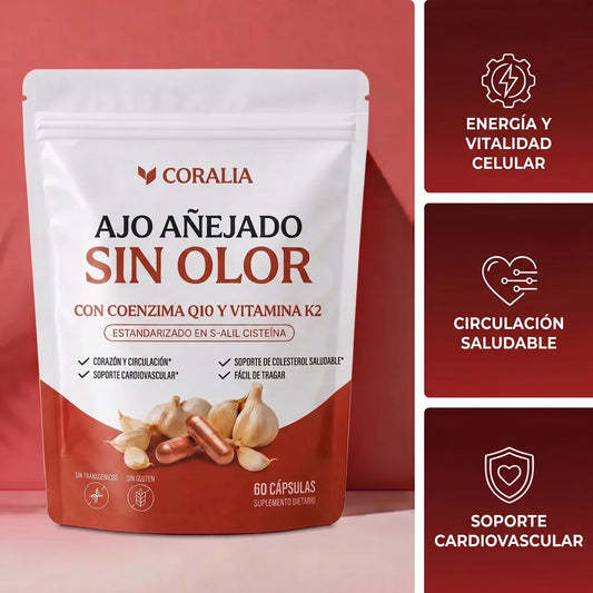 Ajo añejado sin olor